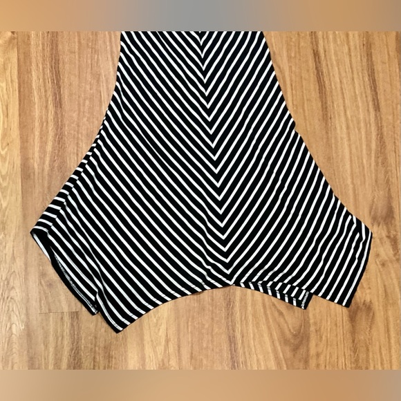 Striped black and white racerback maxi dress S/M - Picture 6 of 6